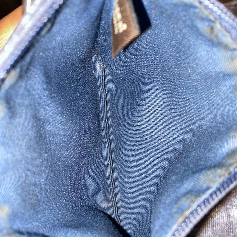 Authentic Navy Blue Coach Wristlet - Picture 4 of 4